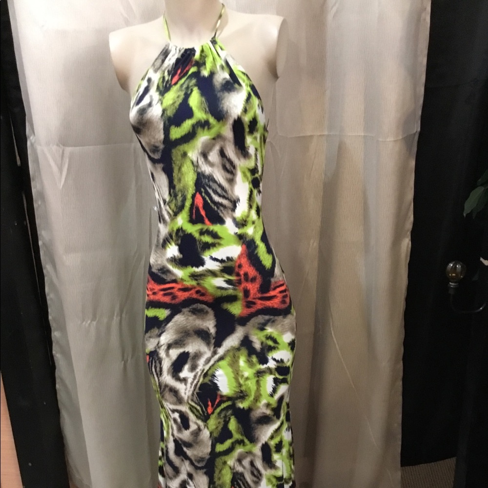 Animal print mermaid dress